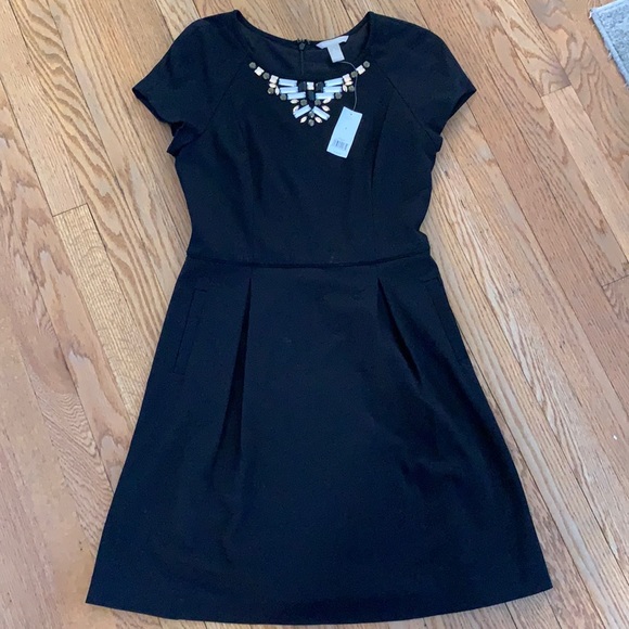 Banana Republic Dresses & Skirts - New Black Banana Republic Dress embellished with a jewel neck. Size 8